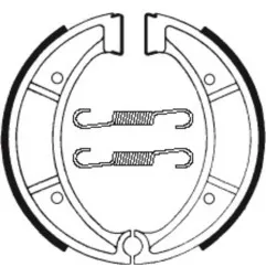 Zapatas de freno TECNIUM para HUSQVARNA CR 125, CR 240, CR 250, CR 430, WR 125 de 1978 a 1990