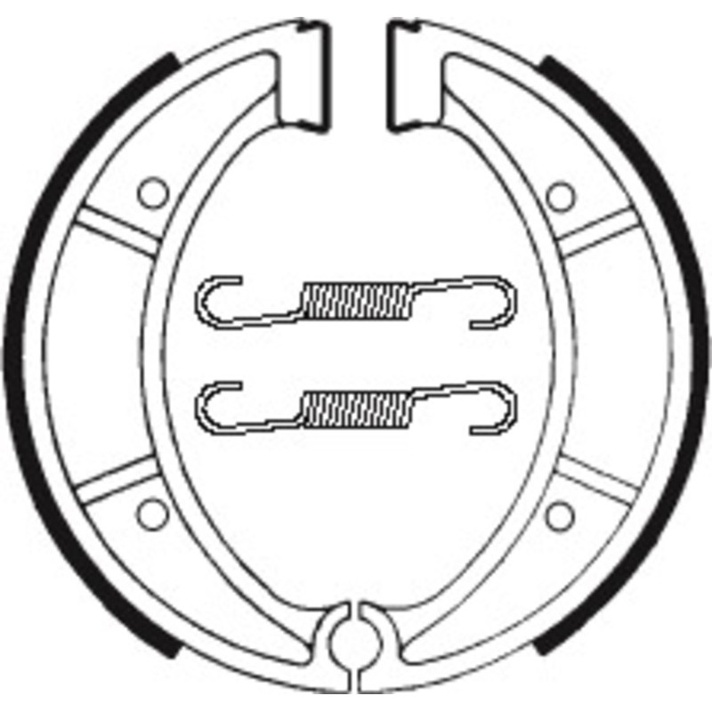 TECNIUM Street/Off-Road Organic Brake shoes for HUSQVARNA CR 125, CR 240, CR 250, CR 430, WR 125 1978-1990 TECNIUM Street/Off-Road Organic Brake shoes for HUSQVARNA CR 125, CR 240, CR 250, CR 430, WR 125 1978-1990