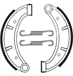 Mâchoires de frein TECNIUM Off-Road organique pour HUSQVARNA CR 125, CR 250, CR 500, WR 125, WR 250 de 1983 à 1989