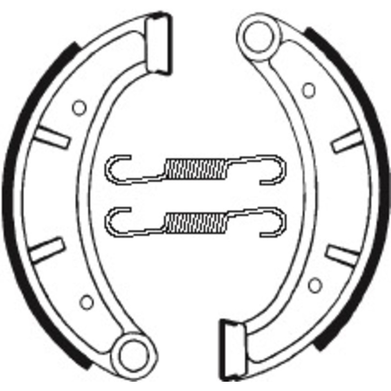 TECNIUM Off-Road Organic Brake shoes for HUSQVARNA CR 125, CR 250, CR 500, WR 125, WR 250 1983-1989 TECNIUM Off-Road Organic Brake shoes for HUSQVARNA CR 125, CR 250, CR 500, WR 125, WR 250 1983-1989