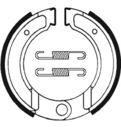 Mâchoires de frein TECNIUM Scooter/Street/Off-Road organique pour KTM GS 125 de 1976 à 1983