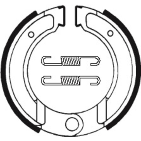 TECNIUM brake shoes for KTM GS 125 1976-1983