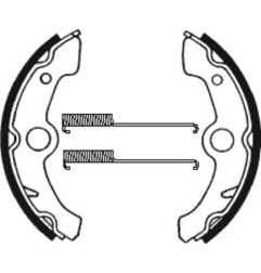 TECNIUM Bremsbacken für YAMAHA YFM 350 BIG BEAR 4WD 1989-1995