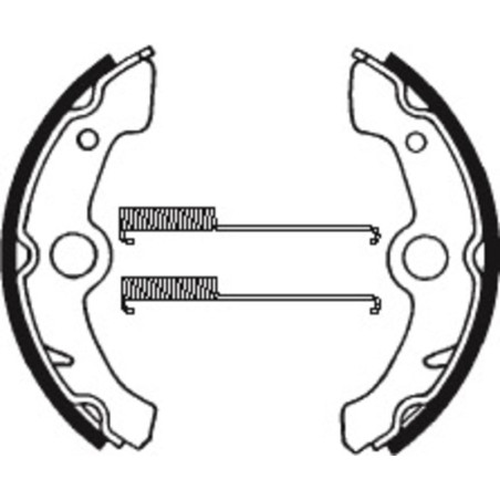 Zapatas de freno TECNIUM para YAMAHA YFM 350 BIG BEAR 4WD de 1989 a 1995