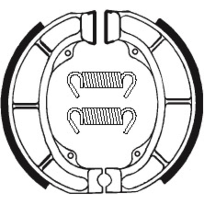 Zapatas de freno TECNIUM para SUZUKI LT-F 160 QUADRUNNER 2WD de 1990 a 2007