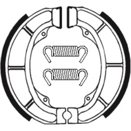 TECNIUM Bremsbacken für SUZUKI LT-F 160 QUADRUNNER 2WD 1990-2007