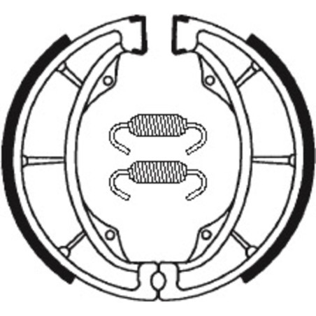 Mâchoires de frein TECNIUM Street/Off-Road/Quad organique pour KAWASAKI KDX 175, KDX 250, KLR 600, KX 125, KX 250 de 1974 à 1994