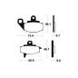 Pastillas de freno TECNIUM Orgánicas para KAWASAKI KLR 500, KLR 650, KX 125, KX 250, KX 500 de 1986 a 1997 Pastillas de freno TECNIUM Orgánicas para KAWASAKI KLR 500, KLR 650, KX 125, KX 250, KX 500 de 1986 a 1997