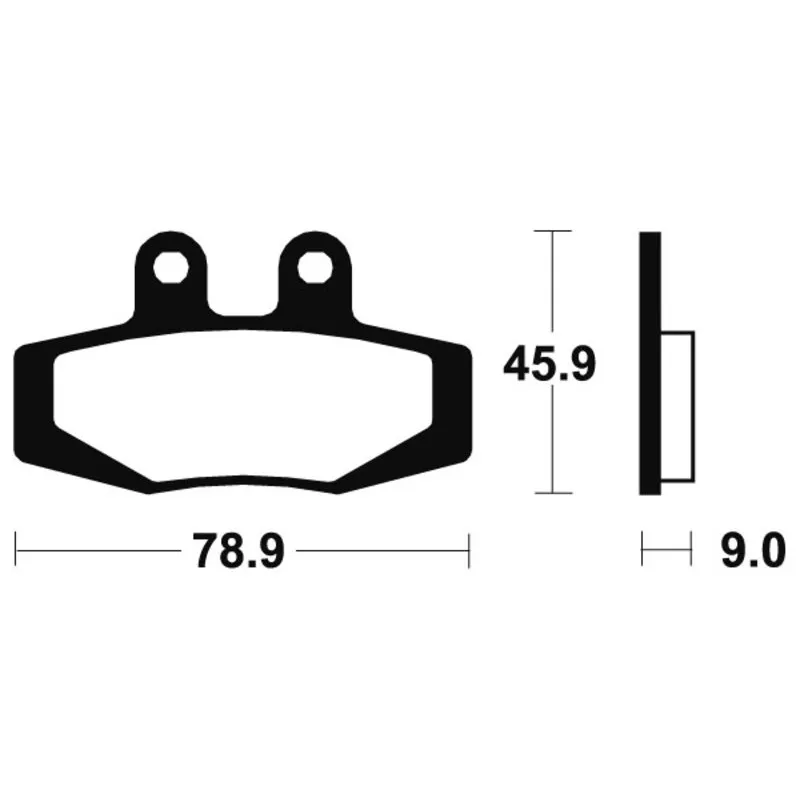 TECNIUM Street Organic Brake pads for KTM EXC 600, GS 125, GS 250, GS 350, MX 125 1988