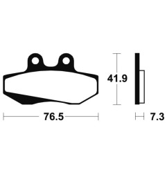 TECNIUM Bremsbeläge für BETA RR 50, RR 50 ENDURO RACE, APRILIA CLASSIC 125, TUAREG 125 WIND und SHERCO SE 50, SM 50 1986-2026
