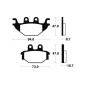 TECNIUM Street Organische Bremsbeläge für YAMAHA YZF 125 2008-2022