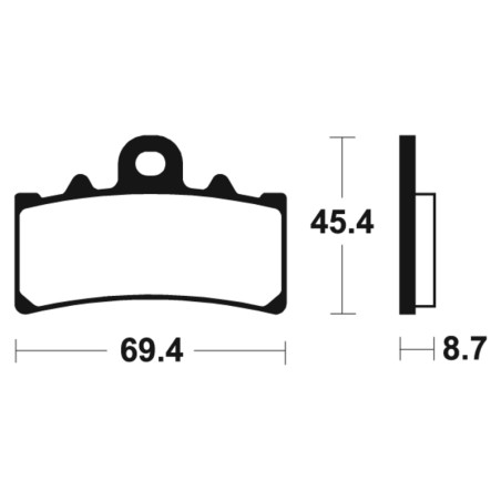TECNIUM brake pads for HUSQVARNA SVARTPILEN 401, VITPILEN 401 and KTM ADVENTURE 390, ADVENTURE 390 SW 2018-2026