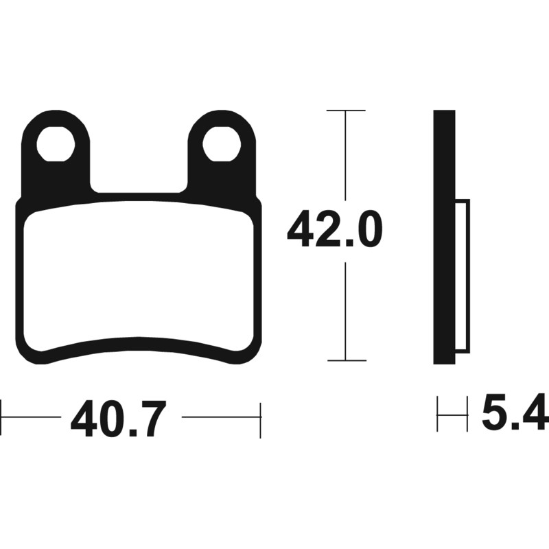 TECNIUM Street Organic Brake pads for KYMCO MAXXER 450, MAXXER 450 I SE 2010-2021