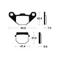 Pastillas de freno TECNIUM Orgánicas para SHERCO SER 50, HM CRE 50 DERAPAGE RR, VENT BAJA 50 y APRILIA RX 125 de 1980 a 2026 Pastillas de freno TECNIUM Orgánicas para SHERCO SER 50, HM CRE 50 DERAPAGE RR, VENT BAJA 50 y APRILIA RX 125 de 1980 a 2026
