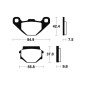 Pastillas de freno TECNIUM Orgánicas para KAWASAKI KL 250, KLR 600 y SUZUKI GN 125 de 1983 a 2001