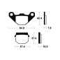 Pastillas de freno TECNIUM Orgánicas para SHERCO SE 50, SER 50, SMR 50, SMRS 50, KAWASAKI KMX 125, SUZUKI RM 80 y HM CRE 50 BAJA