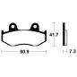 Pastillas de freno TECNIUM Orgánicas para HONDA XL 125, XL 250, XL 350, XL 600, XR 250 de 1982 a 1989