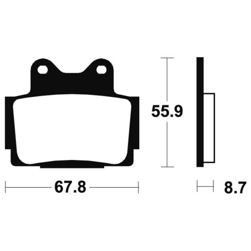 TECNIUM Street Organic Brake pads for YAMAHA TZR 125 1987-1988