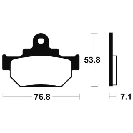 TECNIUM brake pads for SUZUKI RM 250, RM 500 1985