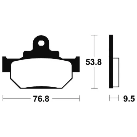 TECNIUM brake pads for SUZUKI DR 600 R DAKAR, RM 250 1986-1989