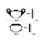 TECNIUM Street Organische Bremsbeläge für RIEJU MRT 50 SM PRO, KAWASAKI KMX 125 und APRILIA TUAREG 350 WIND 1986-2026