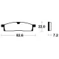 TECNIUM Street Organic Brake pads for YAMAHA TTR 125, YZ 80 and RIEJU MRX 50, SMX 50 1986-2022 TECNIUM Street Organic Brake pads for YAMAHA TTR 125, YZ 80 and RIEJU MRX 50, SMX 50 1986-2022