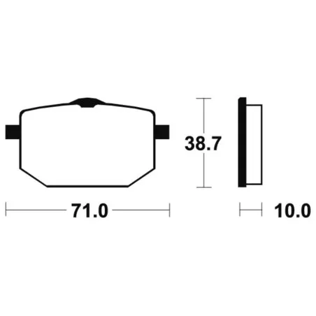 TECNIUM brake pads for YAMAHA TT 600, XT 600 Z TENERE 1986-1990