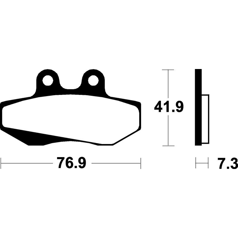 Plaquettes de frein TECNIUM Scooter organique pour BETA RRT 50, RRT 50 MOTARD, SHERCO SE 50, SM 50 et GAS GAS EC 50 ROOKIE