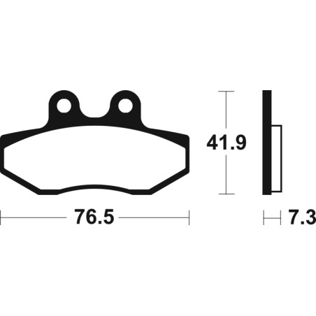 Pastillas de freno TECNIUM Scooter orgánicas para APRILIA RX 50, SX 50 de 2006 a 2014