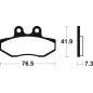TECNIUM Scooter Organic Brake pads for APRILIA RX 50, SX 50 2006-2014
