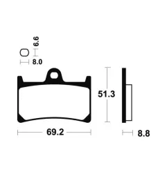 Plaquettes de frein TECNIUM Performance métal fritté pour YAMAHA TDM 900 et HONDA CRF 250 de 2002 à 2023