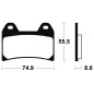 TECNIUM Street Performance Sintered Metal Brake pads for HUSQVARNA, KTM, CF MOTO and APRILIA 1998-2026