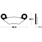 Pastillas de freno TECNIUM Sinterizadas para POLARIS OUTLAW 450 MXR 2X4, OUTLAW 525, OUTLAW 525 IRS, OUTLAW 525 S, SCRAMBLER 500