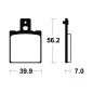 TECNIUM MX/ATV Sintered Metal Brake pads for HUSQVARNA CR 240, KTM MX 250, APRILIA ETX 350 and CAGIVA WMX 125 GP-REPLICA