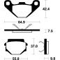 Pastillas de freno TECNIUM Sinterizadas para HUSQVARNA CR 250, TE 610, KTM MX 125, MX 500 y CAGIVA WMX 125, WMX 250 Pastillas de freno TECNIUM Sinterizadas para HUSQVARNA CR 250, TE 610, KTM MX 125, MX 500 y CAGIVA WMX 125, WMX 250