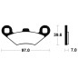 TECNIUM MX/ATV Sintermetall Bremsbeläge für POLARIS SPORTSMAN 400, SPORTSMAN 500, TRAIL BLAZER 250, TRAIL BOSS 250 1986-2014