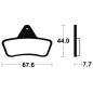TECNIUM MX/ATV Sintermetall Bremsbeläge für ARCTIC CAT 400 2WD MANUAL TRANS., 400 4WD MANUAL TRANS., 500 4WD MANUAL TRANS. TECNIUM MX/ATV Sintermetall Bremsbeläge für ARCTIC CAT 400 2WD MANUAL TRANS., 400 4WD MANUAL TRANS., 500 4WD MANUAL TRANS.