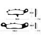 Plaquettes de frein TECNIUM MX/Quad métal fritté pour KAWASAKI KFX 450, KFX 700, KVF 650 PRAIRIE 4WD, KVF 700 PRAIRIE 4W - MO301 Plaquettes de frein TECNIUM MX/Quad métal fritté pour KAWASAKI KFX 450, KFX 700, KVF 650 PRAIRIE 4WD, KVF 700 PRAIRIE 4W - MO301