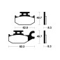 TECNIUM MX/ATV Sintermetall Bremsbeläge für SUZUKI LT-A 400 KINGQUAD ASI 4WD, LT-A 750 KINGQUAD AXI 4WD 2007-2025 - MO335