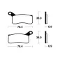 TECNIUM MX/ATV Sintered Metal Brake pads for KTM SX 450, SX 505 2009-2012