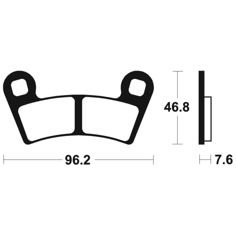 TECNIUM MX/ATV Sintermetall Bremsbeläge für POLARIS OUTLAW 525, OUTLAW 525 IRS, RANGER 1000 DIESEL EPS, RZR 900, SPORTSMAN 570 TECNIUM MX/ATV Sintermetall Bremsbeläge für POLARIS OUTLAW 525, OUTLAW 525 IRS, RANGER 1000 DIESEL EPS, RZR 900, SPORTSMAN 570