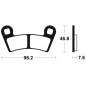 TECNIUM MX/ATV Sintermetall Bremsbeläge für POLARIS OUTLAW 525, OUTLAW 525 IRS, RANGER 1000 DIESEL EPS, RZR 900, SPORTSMAN 570 TECNIUM MX/ATV Sintermetall Bremsbeläge für POLARIS OUTLAW 525, OUTLAW 525 IRS, RANGER 1000 DIESEL EPS, RZR 900, SPORTSMAN 570