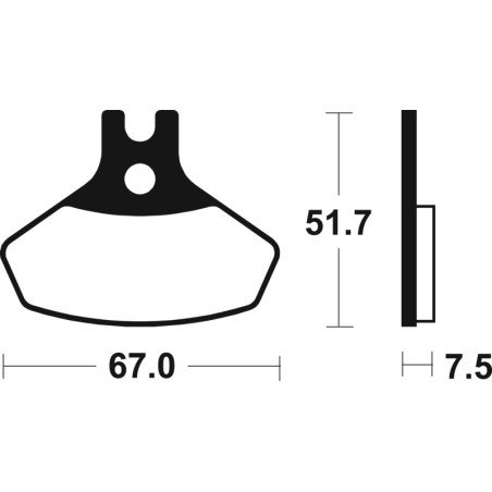 Plaquettes de frein TECNIUM MX/Quad métal fritté pour CAN-AM DS 450, DS 450 X, DS 450 XMX, DS 450 XXC de 2008 - MO407