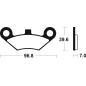 Pastillas de freno TECNIUM Sinterizadas para CF MOTO CF 500 TERRALANDER de 2013 - MO414 Pastillas de freno TECNIUM Sinterizadas para CF MOTO CF 500 TERRALANDER de 2013 - MO414