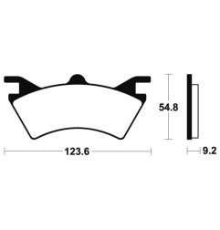 Pastillas de freno TECNIUM para POLARIS SPORTSMAN 500 6X6 de 2000 a 2011