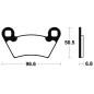 Pastillas de freno TECNIUM Sinterizadas para POLARIS RANGER XP 900, RANGER XP 900 EPS, RANGER XP 900 RZR4 EFI de 2012 a 2019