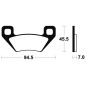 TECNIUM Racing MX/ATV Sintermetall Bremsbeläge für ARCTIC CAT 500 4WD AUTO TRANS. FIS und POLARIS HAWKEYE 300 1995-2011