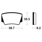 Plaquettes de frein TECNIUM Racing MX/Quad métal fritté pour KTM SX 450, SX 505 de 2009 à 2012