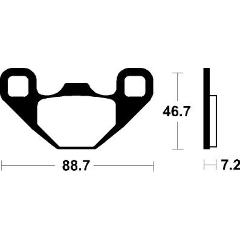 TECNIUM Racing MX/ATV Sintered Metal Brake pads for POLARIS RZR 170 2009-2021