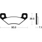 Pastillas de freno TECNIUM Sinterizadas racing para CAN-AM DS 450 de 2008 a 2015